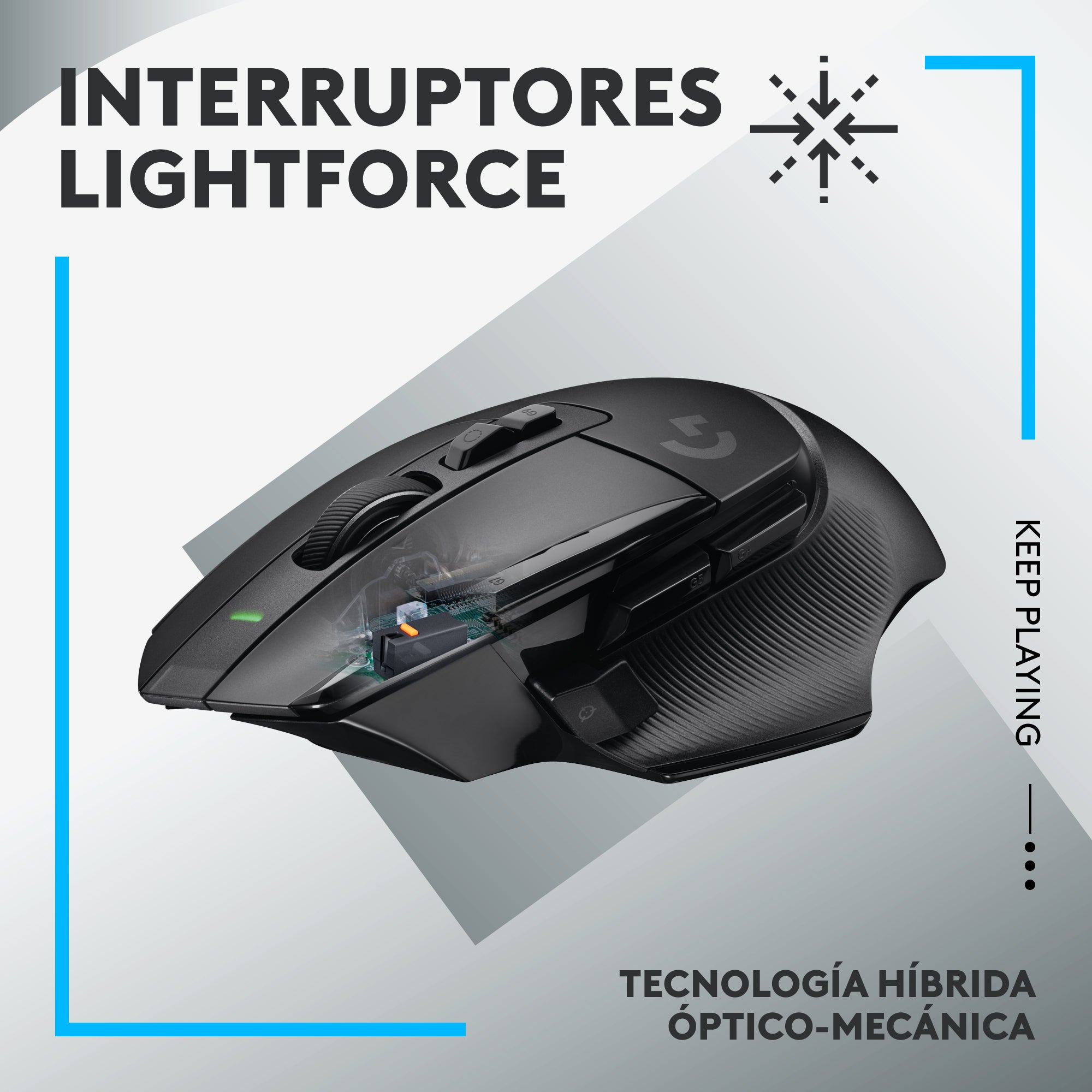 Logitech G502X Inalmabrico Negro